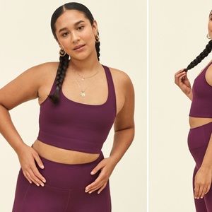 Girlfriend Collective Paloma Bra in Plum